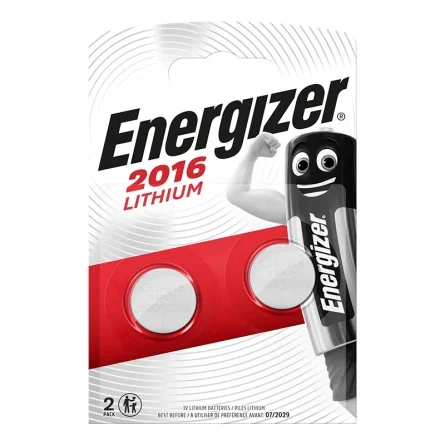 Piles Boutons au Lithium Energizer 2016 Lithium (2 Unités)