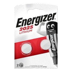 Piles Boutons au Lithium Energizer 2025 Lithium (2 Unités)