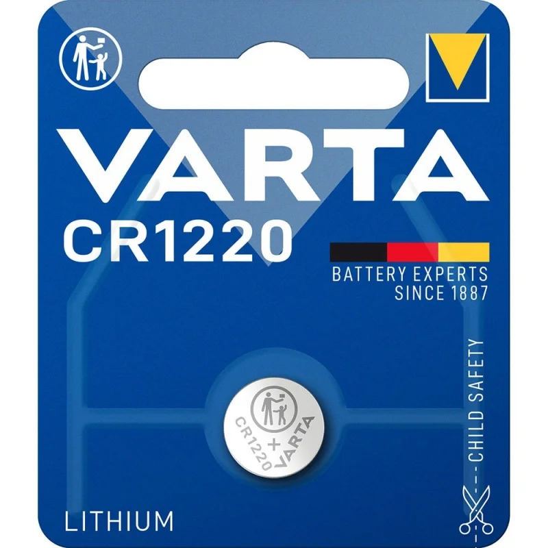 Piles Boutons au Lithium Varta CR1220 (1 Unité)