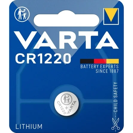 Piles Boutons au Lithium Varta CR1220 (1 Unité)