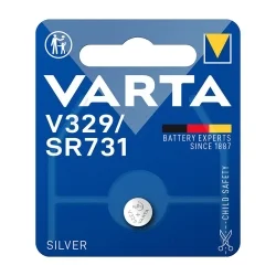 Piles Boutons Oxyde d'Argent Varta V329 SR731 (1 Unité)