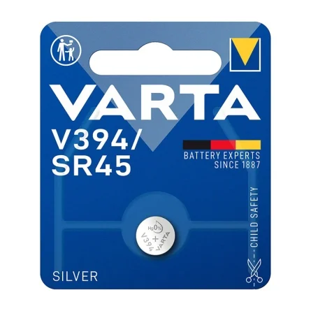 Piles Boutons Oxyde d'Argent Varta V394 SR45 (1 Unité)