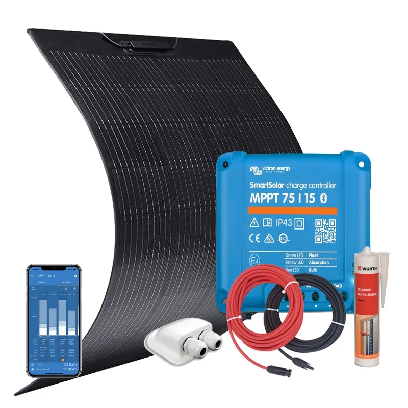 Kit d'Énergie Solaire Flexible 12V 180W avec Régulateur Victron MPPT