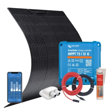 Kit d'Énergie Solaire Flexible 12V 180W avec Régulateur Victron MPPT