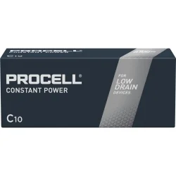Piles Alcalines Procell C LR14 Constant Power (10 Unités)