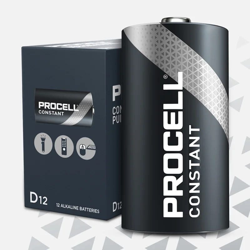 Piles Alcalines Procell D LR20 Constant Power (10 Unités)