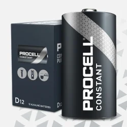 Piles Alcalines Duracell Industrial D LR20 remplacées par Procell Constant Power (10 Unités)