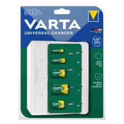 Chargeur universel Varta pour piles rechargeables AAA, AA, C, D, 9V...