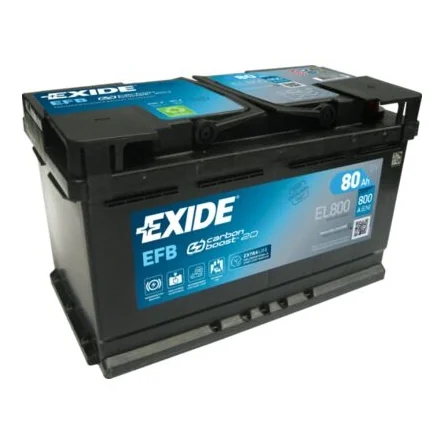 Batterie Exide Start Stop EFB EL800 80Ah