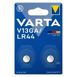 Piles Bouton Alcalines Varta V13GA LR44 (2 Unités)