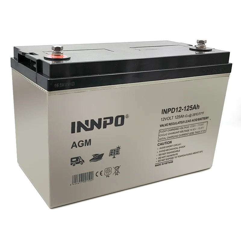 Batterie au Plomb AGM 12V 125Ah INNPO Deep Cycle
