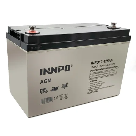 Batterie au Plomb AGM 12V 125Ah INNPO Deep Cycle