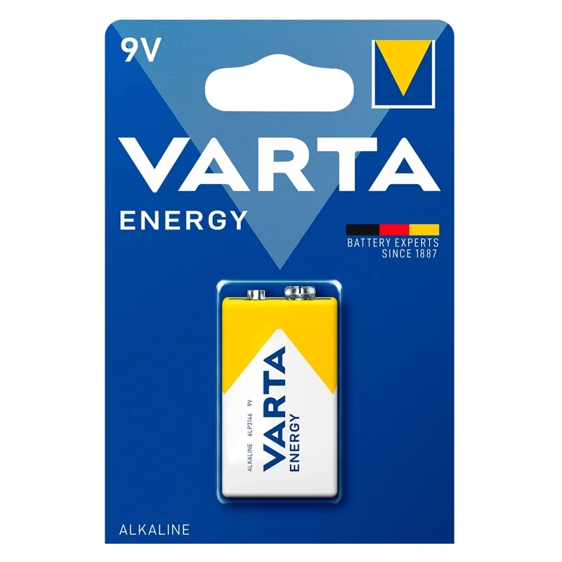 Piles Alcalines Varta 9V Energy (1 Unité)