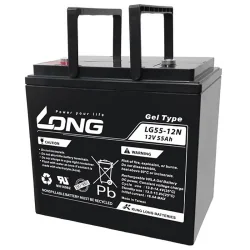 Batterie au Plomb GEL 12V 55Ah LONG LG55-12N