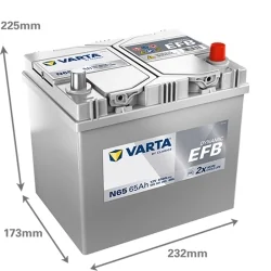 Batterie Varta N65 Start Stop EFB 65Ah