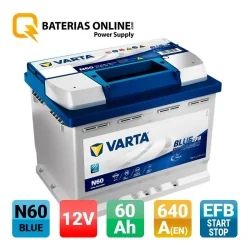 Batterie Varta N60 Start Stop EFB 60Ah