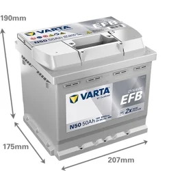 Batterie Varta N50 Start Stop EFB 50Ah