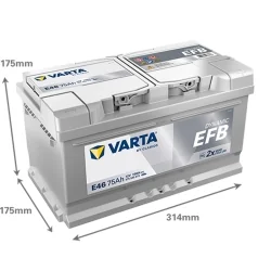 Batterie Varta E46 EFB 75Ah