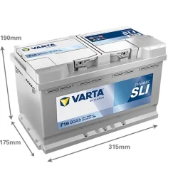 Batterie Varta F16 SLI 80Ah