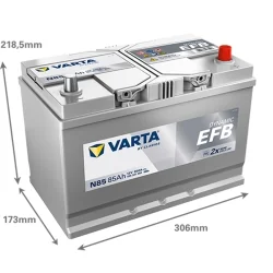 Batterie Varta N85 Start Stop EFB 85Ah