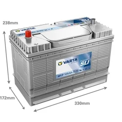 Batterie Varta H17 SLI 105Ah