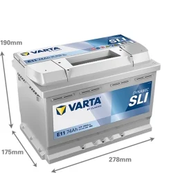 Batterie Varta E11 74Ah