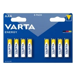 Piles Alcalines Varta Energy AAA (8 Unités)
