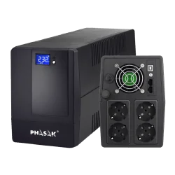 Onduleur Phasak PH 9420 2000VA / 1200W avec AVR – Protection électrique pour ordinateurs et serveurs