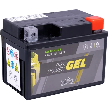 Batterie IntAct GEL CTX4L-BS 3Ah 60A