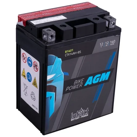 Batterie IntAct AGM CTX14AH-BS 12Ah 140A