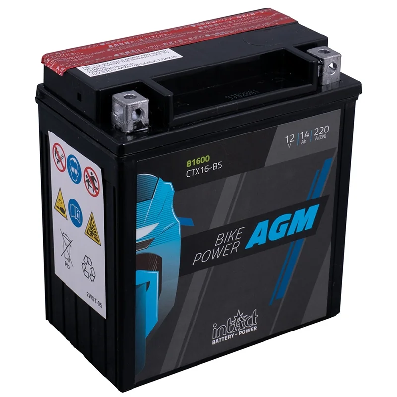 Batterie IntAct AGM CTX16-BS 14Ah 220A