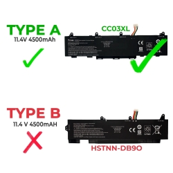 Batterie d'ordinateur portable pour HP ELITEBOOK 850 G8 855 G8 ZBOOK FIREFLY 14 G7 14 G8 15 G7 15 G8 SÉRIE CC03XL